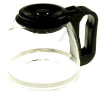C00378333 Glaskanne Konisch passend für universal für 9/15 Tassen, schwarz, Whirlpool/Indesit 484000000319