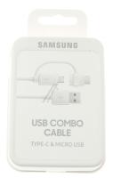 Samsung Datenkabel USB-A Auf Micro-USB und USB-C Adapter (Über Adapter) EP-DG930DWEGWW