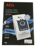 GR201S Staubbeutel passend für Aeg Classic Long Performance 4 Stück, Electrolux / Aeg 9001684746