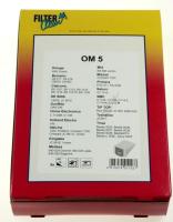 OM5 Staubsaugerbeutel 5 Stück + 1 Mikrofilter, Filterclean 000771-K